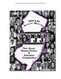 You Are Viewing an Archived Copy from the New Jersey State Library