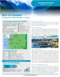 BEST of NORWAY Journey from Oslo to Bergen | 11 Days