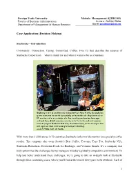 Case Unit 02 Decision Making Starbuck