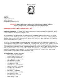 Embargoed Until 10 A.M. Et, Thursday July 9, 2015