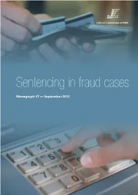 Sentencing in Fraud Cases