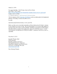 Enstrom Email to Wessler Re