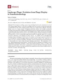 Evolution from Phage Display to Nanobiotechnology