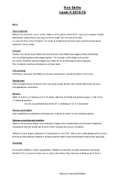 Exit Skills Level 4 2014-15