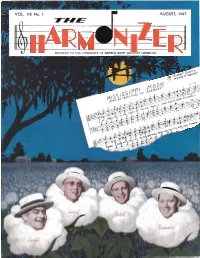 Harmonizer Vol07 No1 Aug1947.Pdf