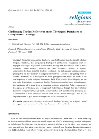 Reflections on the Theological Dimension of Comparative Theology
