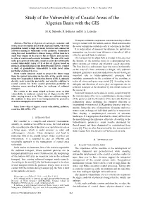 Study of the Vulnerability of Coastal Areas of the Algerian Basin with the GIS