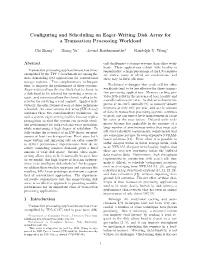 Configuring and Scheduling an Eager-Writing Disk Array