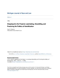 Lawmaking, Storytelling, and Practicing the Politics of Identification