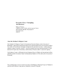 Preventive Force: Untangling the Discourse
