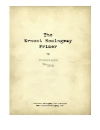 The Ernest Hemingway Primer
