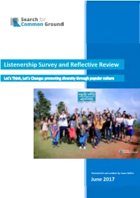 Listenership Survey and Reflective Review: “Let's Think, Let's Change”