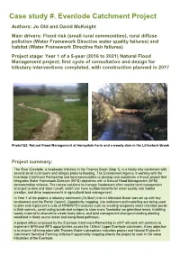 Case Study #. Evenlode Catchment Project