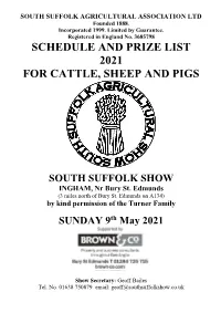 Cattle, Sheep and Pig Schedule 05