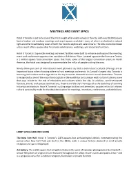 Meetings and Event Space