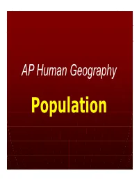 Population: a Critical Issue