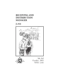 Receiving and Distribution Manager J-253