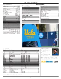 2020-21 Quick Facts Table of Contents 2021 Schedule