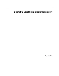 Beegfs Unofficial Documentation