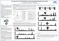 Development of a GC-MS Method for Determination of Benzodiazepine Series Drugs Mass Spectrometry Data Center Kirill Tretyakov1, Aviv Amirav2, Anzor Mikaia1