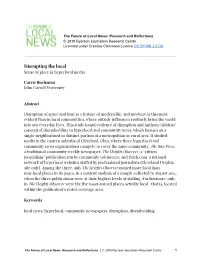Disrupting the Local Sense of Place in Hyperlocal Media