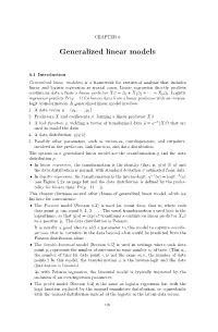 Generalized Linear Models