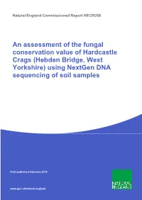 (Hebden Bridge, West Yorkshire) Using Nextgen DNA Sequencing of Soil Samples
