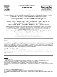 Metacognition for a Common Model of Cognition Jerald D