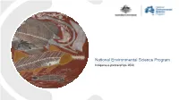 National Environmental Science Program Indigenous Partnerships 2020 National Environmental Science Program Indigenous Partnerships 2020