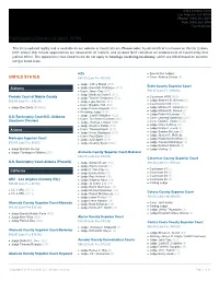 Participating Courts List (April 2018)