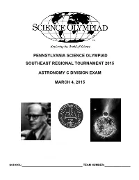 Pennsylvania Science Olympiad Southeast