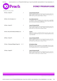 Sydney Program Guide