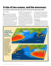 A Tale of Two Oceans, and the Monsoons Tiny Seafloor Shells Could Offer Big Clues to the Forces That Generate Rainfall
