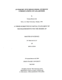 An Inquiry Into High School Students' Understanding of Logarithms