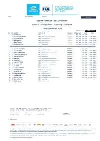 FINAL CLASSIFICATION Round 3
