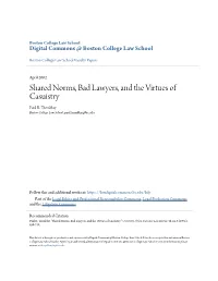 Shared Norms, Bad Lawyers, and the Virtues of Casuistry Paul R