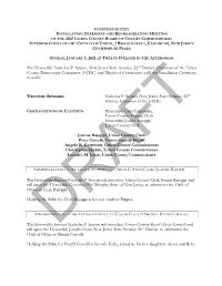 SUNDAY, JANUARY 3, 2021 the Honorable Nicholas P. Scutari, New