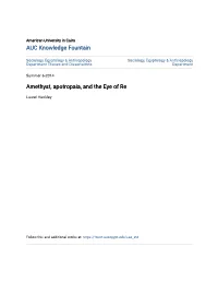 Amethyst, Apotropaia, and the Eye of Re