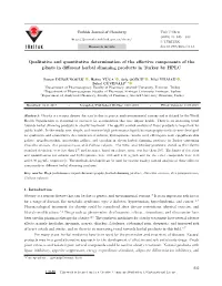 Qualitative and Quantitative Determination of the Effective Components of the Plants in Different Herbal Slimming Products in Turkey by HPLC
