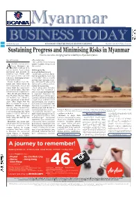 Sustaining Progress and Minimising Risks in Myanmar