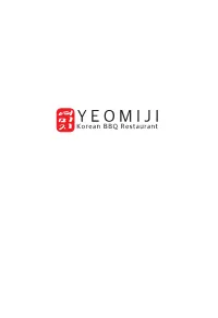 Yeomiji Menu 14