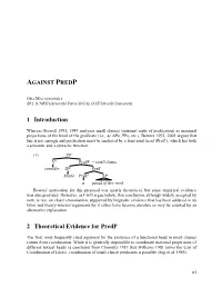 Against Predp