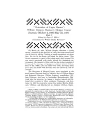 Journal, October 2, 1880-May 23, 1881 Part I Edited by Roger G