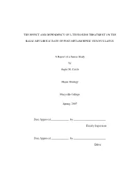The Effect and Dependency of L-Thyroxine Treatment on The