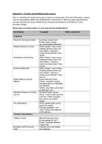Appendix 1: Tourism Audit (Working Document) This Is a Working