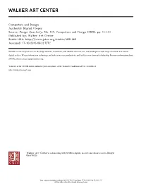 Computers and Design Author(S): Muriel Cooper Source: Design Quarterly, No