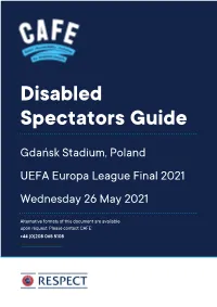 Disabled Spectators Guide