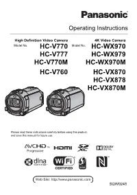 HC-V770 Model No