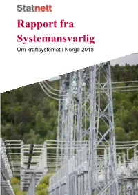 Rapport Fra Systemansvarlig 2018 Dok