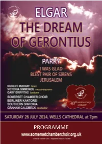 To View the Concert Programme
